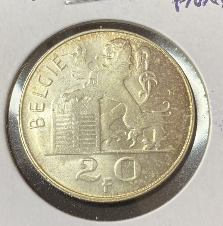 Read more about the article 1953 Belgium 20 Francs 0.83500 Silver ASW 0.2148 Oz Coin Free Shipping