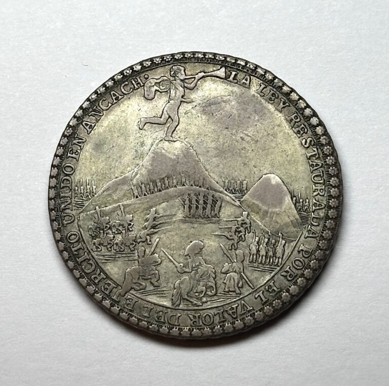 Read more about the article 1839 Peru – AR 4 Reales  Battle of Ancash Commemorative.