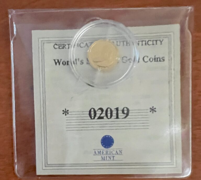 Read more about the article American Mint Liberia .999 Gold World’s Smallest Coins Abraham Lincoln ~ $25
