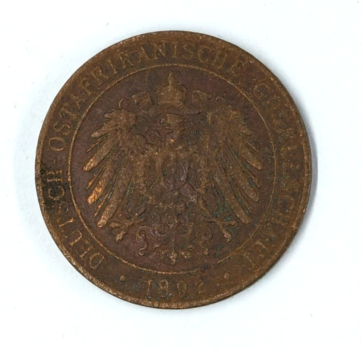 Read more about the article 1892 German East Africa (Tanzania) 1 Pesa Coin