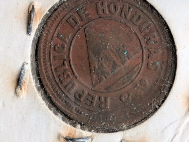 Read more about the article HONDURAS 1 centavo 1902 KM46 Bronze