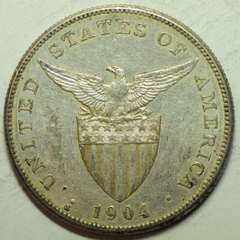 Read more about the article mw28793 Philippines US Administration  Silver Peso 1904-S  San Francisco Mint