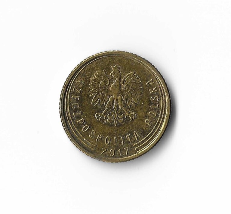 Read more about the article 2017 Poland – 1 Groszy – 949 – Brass Plated Steel – 1.6g