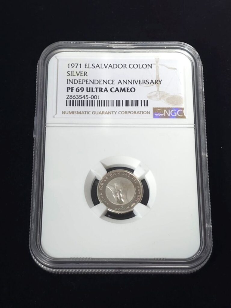 Read more about the article EL SALVADOR 1971 PROOF SILVER 1 COLON NGC GRADED PF 69 ULTRA CAMEO 2863545-001