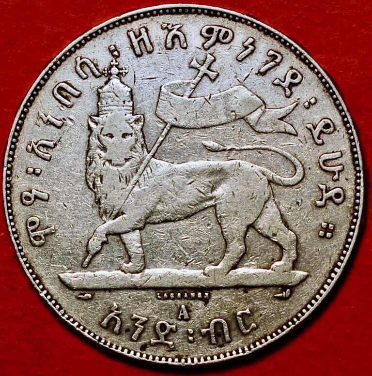 Read more about the article Ethiopia Birr Thaler 1889 A Menelik II KM#5 –  27.96gr A0102