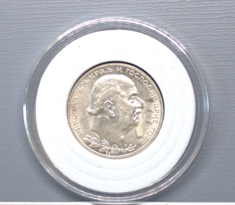 Read more about the article MONTENEGRO 1914 1 Perper Nikola I Silver Coin – 322