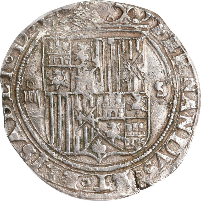 Read more about the article (1474-1504) SD SPAIN FERDINAND and ISABEL COB 4 REALES SEVILLE MINT PCGS XF-40