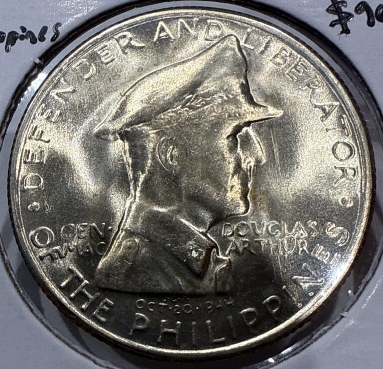 Read more about the article 1947 S One Peso Philippines Silver Un Peso MacArthur Coin – BU Uncirculated