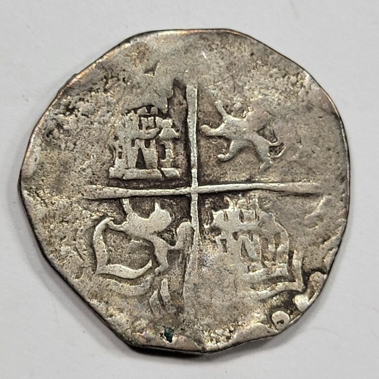 Read more about the article 1603-1616 Cob 4 Reales Potosi Bolivia Assayer R Early Type 13.1g Nice *K807