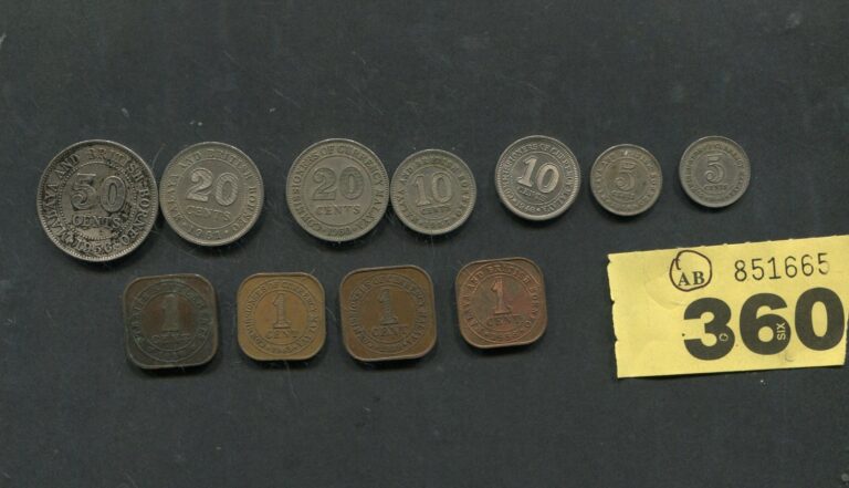 Read more about the article Set of   11  coins of  Malaya