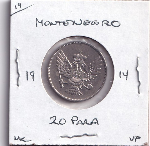 Read more about the article Coin from Montenegro  20 Para  1914