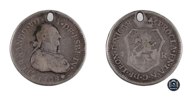 Read more about the article Nicaragua – 1 Real – 1808 – Proclamation Medal Ferdinand VII