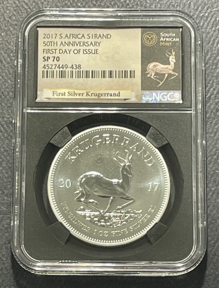 Read more about the article South Africa 2017 Rand Silver Coin: NGC SP70