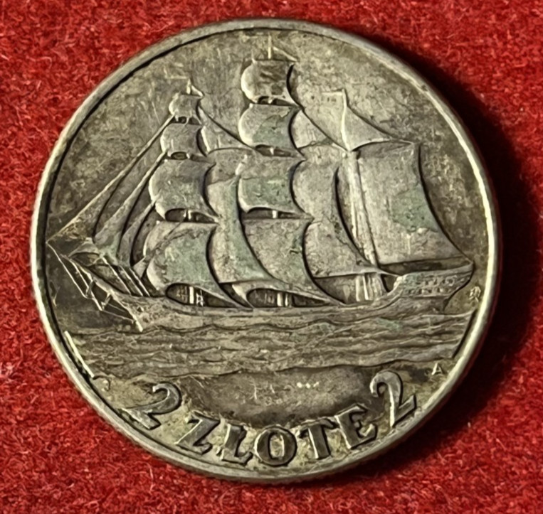 Read more about the article Poland 2 Zlote 1936 (w) One Year Type Silver Coin Y#30 T8249