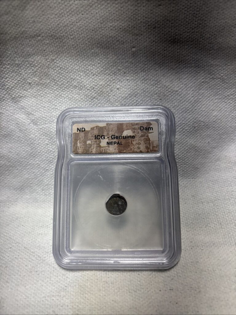 Read more about the article ICG SLABBED CERTIFIED WORLD COIN NEPAL DAM WORLDLY TREASURE