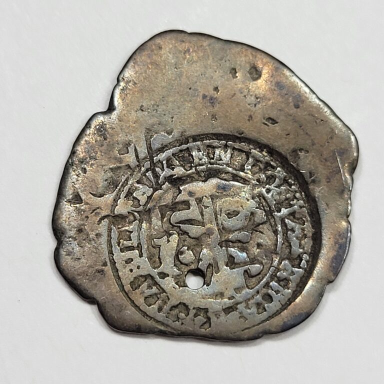 Read more about the article 1846 Costa Rica Cob 1 Real Counterstamp over Bolivia Cob 1 Real Holed *K779