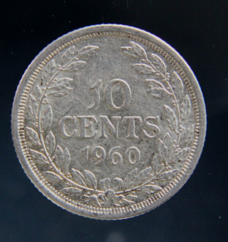 Read more about the article Liberia  10 Cents  1960  Silver Coin 0.900 #2