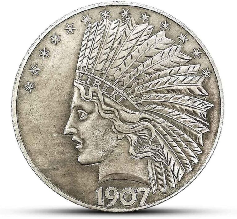 Read more about the article Antique Liberty Indian Head 10 Dollar Coin Uncirculated Morgan Dollar Rare Hi