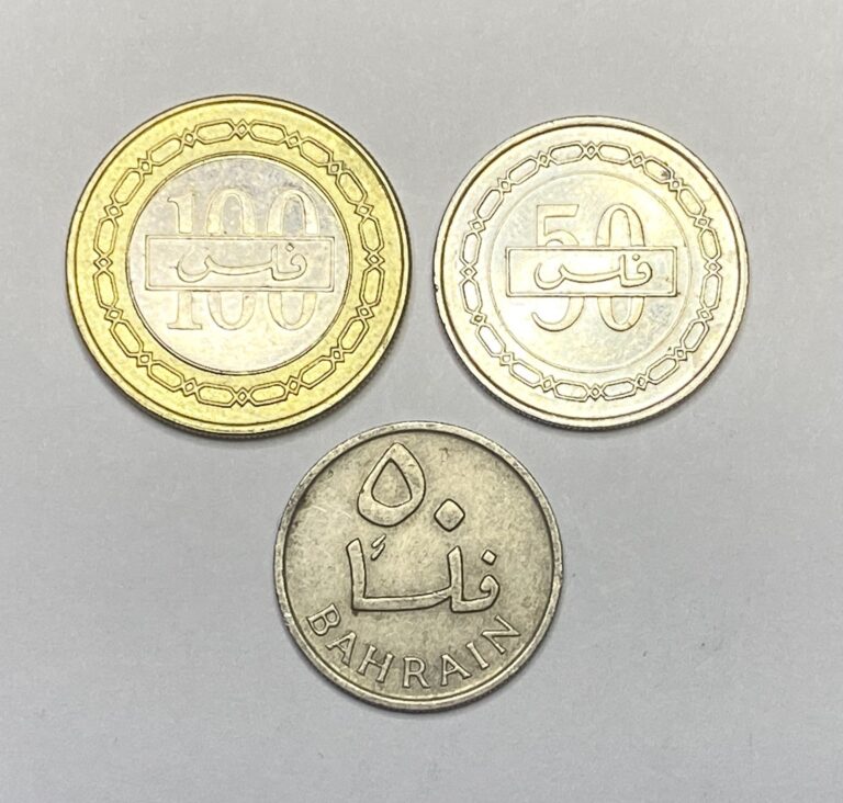 Read more about the article Set of 3 BAHRAIN Circulated Foreign / World Coins 🇧🇭