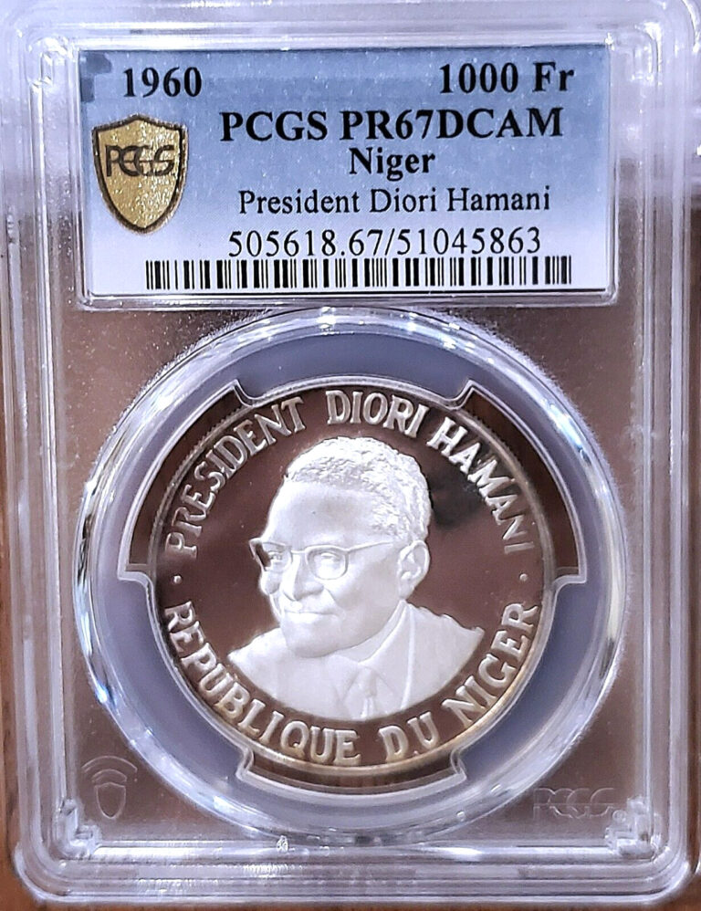 Read more about the article 1960 REPUBLIQUE DU NIGER 1000 FRANCS ~ SUPERB PCGS PROOF 67 DEEP CAMEO