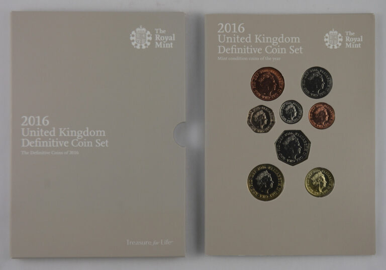 Read more about the article United Kingdom – 2016 – Definitive Coin Set – 8 Coin Set