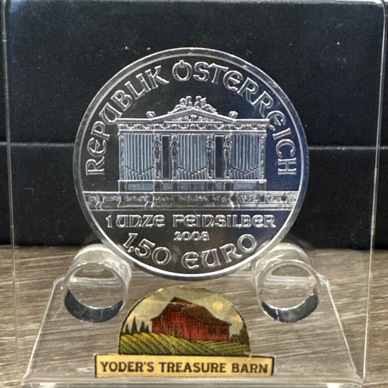 Read more about the article 2008 Austrian 999 Silver 1 Troy Oz Philharmoniker Coin Free Shipping #K18