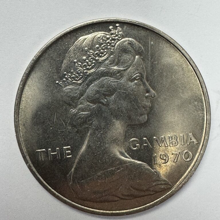 Read more about the article 1970 Gambia 8 Shillings Coin Hippopotamus Queen Elizabeth II