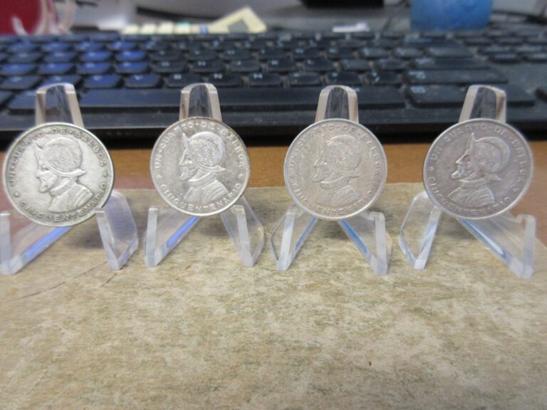 Read more about the article (4) 1953 Panama Cuarto Balboa Silver Coins KM # 19