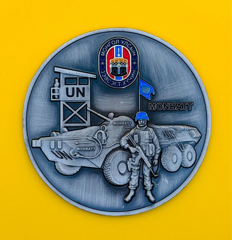 Read more about the article Mongolian Army UNMISS South Sudan Peacekeeping Challenge Coin United Nations