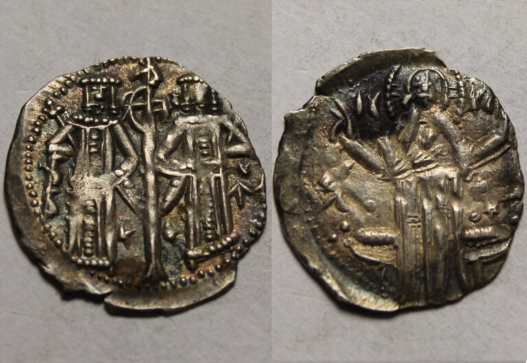 Read more about the article Original Silver coin grosh Bulgaria IVAN ALEXANDER and MICHAEL Asen 1331 AD CHRIST
