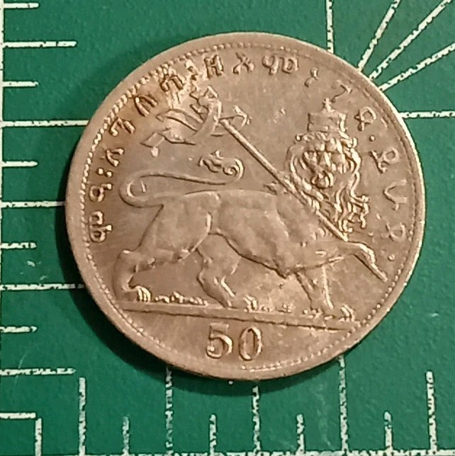 Read more about the article 1931 ETHIOPIA  50 MATONAS   1923 ( 1931 )    HAILE SELASSIE /Lion of Judah