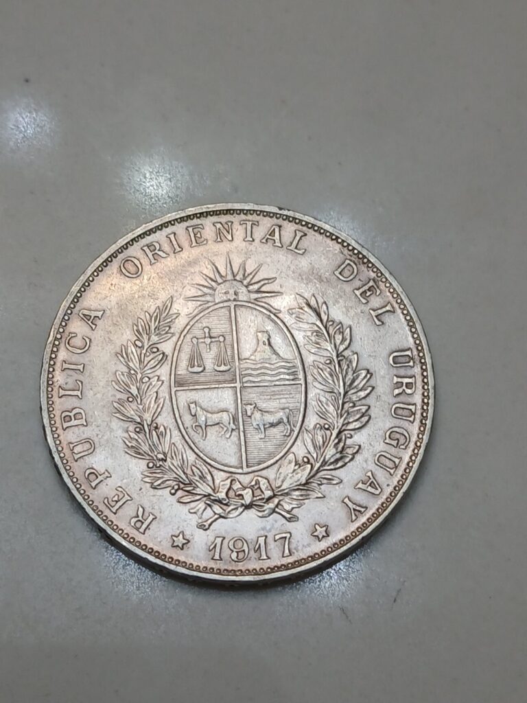 Read more about the article Uruguay – 1917 Large Silver Peso – Popular and Nice Large Crown Size Coin