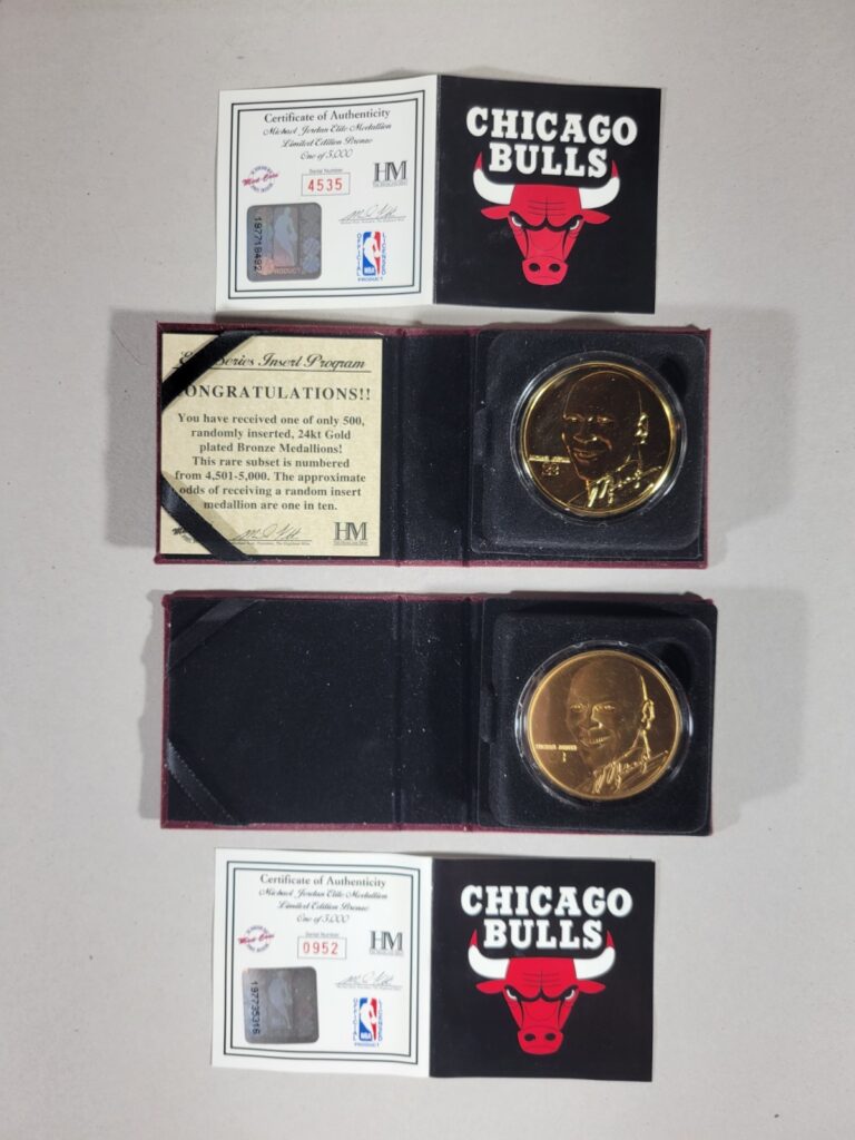 Read more about the article RARE Michael Jordan Highland Mint Elite Medallion Gold Plated Coin 1 of only 500