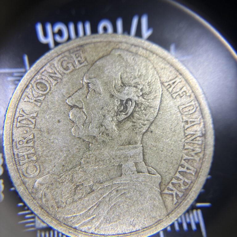 Read more about the article 1905 DENMARK  2 KRONER – KM# 803 – BETTER GRADE 80% SILVER COIN!! SHIPS FREE!