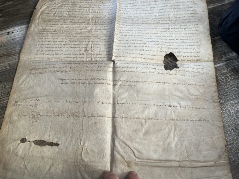 Read more about the article MASSIVE RARE DATE 1400 MEDIEVAL Spanish Colonial Era w COA Barcelona Pirate Era