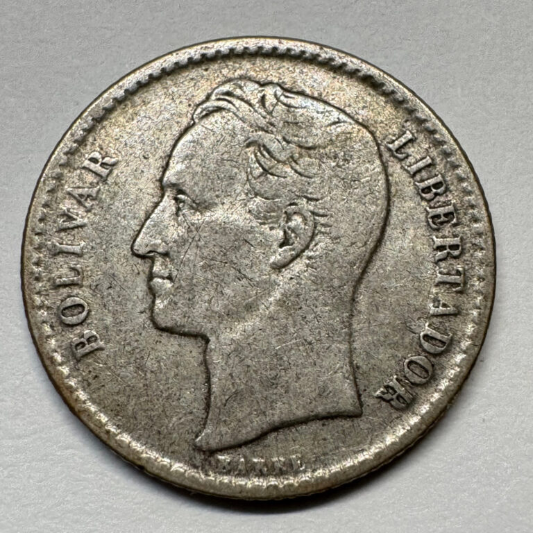 Read more about the article 1954 Venezuela 50 Centimos Silver – Coin #C-019
