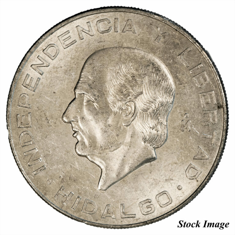 Read more about the article 1956 Mexico 10 Pesos Hidalgo Grande 28.88g .900 Silver 26g ASW