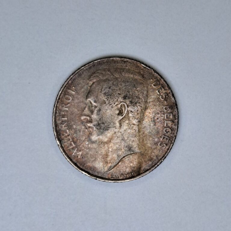 Read more about the article 1913 Belgium 1 One Franc Silver Coin High Grade Nice! #SA24