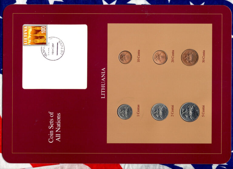 Read more about the article Coin Sets of All Nations Lithuania UNC 1 2 5 10 20 50 Centu 1991