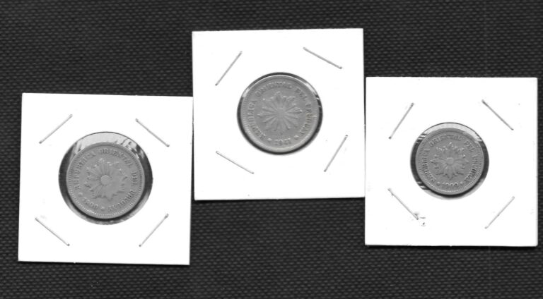Read more about the article Uruguay 3 Older Circulated Coins 2 Centesimos 1909 – 5 Centesimos 1909 and 1941