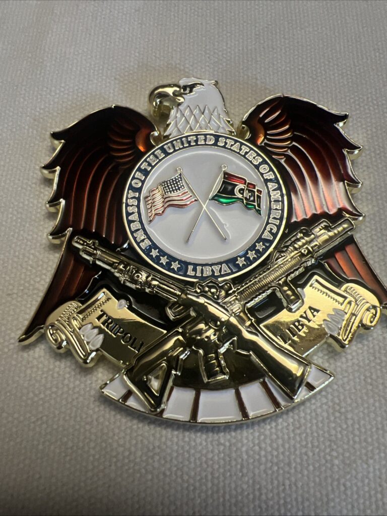 Read more about the article United States of America Embassy Tripoli Libya Challenge Coin RARE