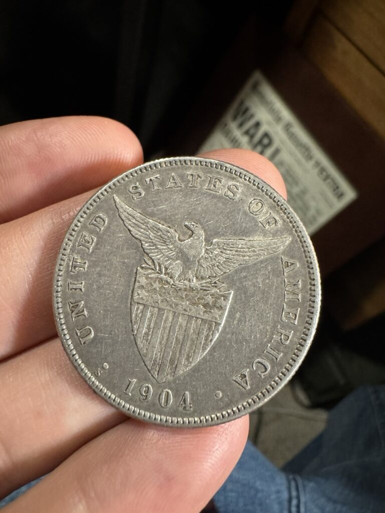 Read more about the article US Philippines 1904-S Peso.  90% Silver.  Beautiful Coin.  Large Size.