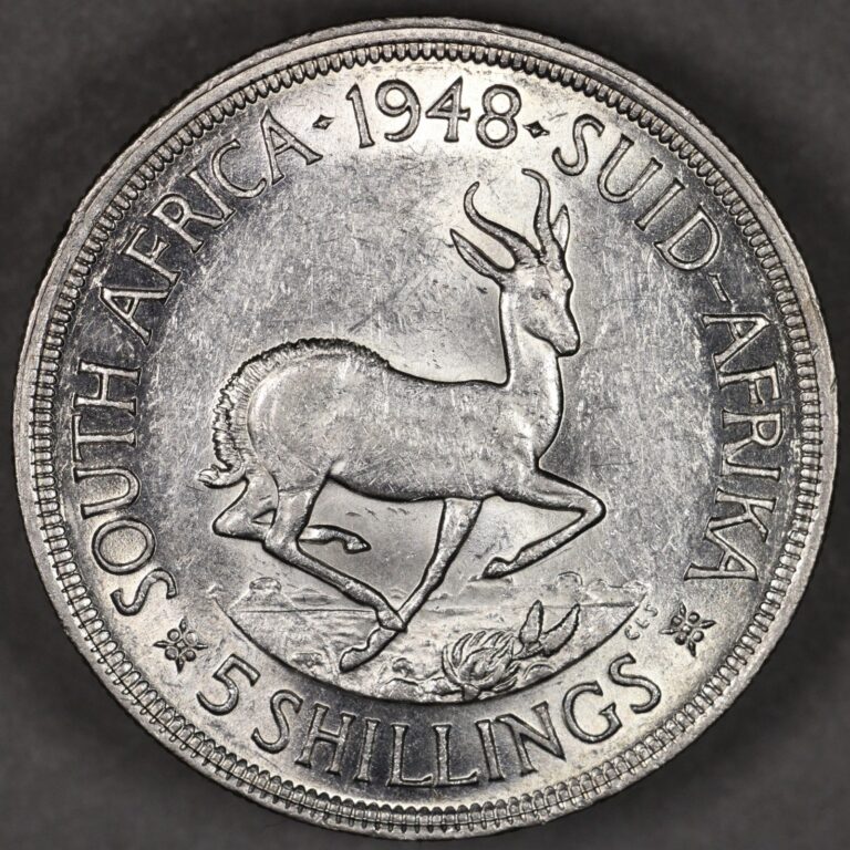 Read more about the article 1948 South Africa Silver 5 Shillings