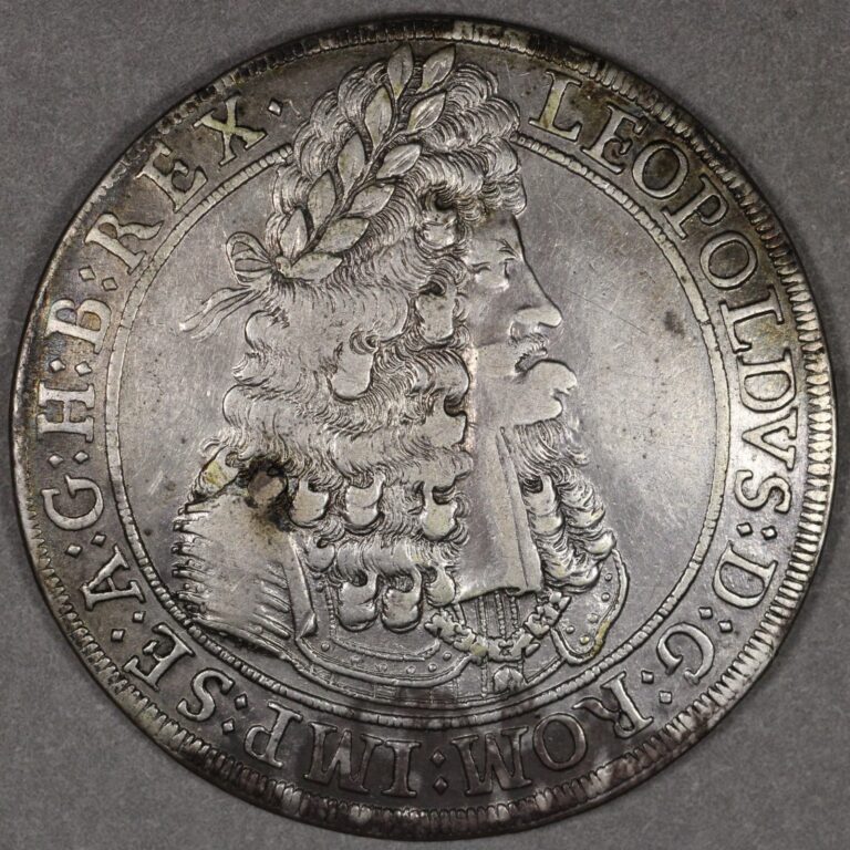 Read more about the article 1695 Austria Leopold I Silver Thaler DAV-3245
