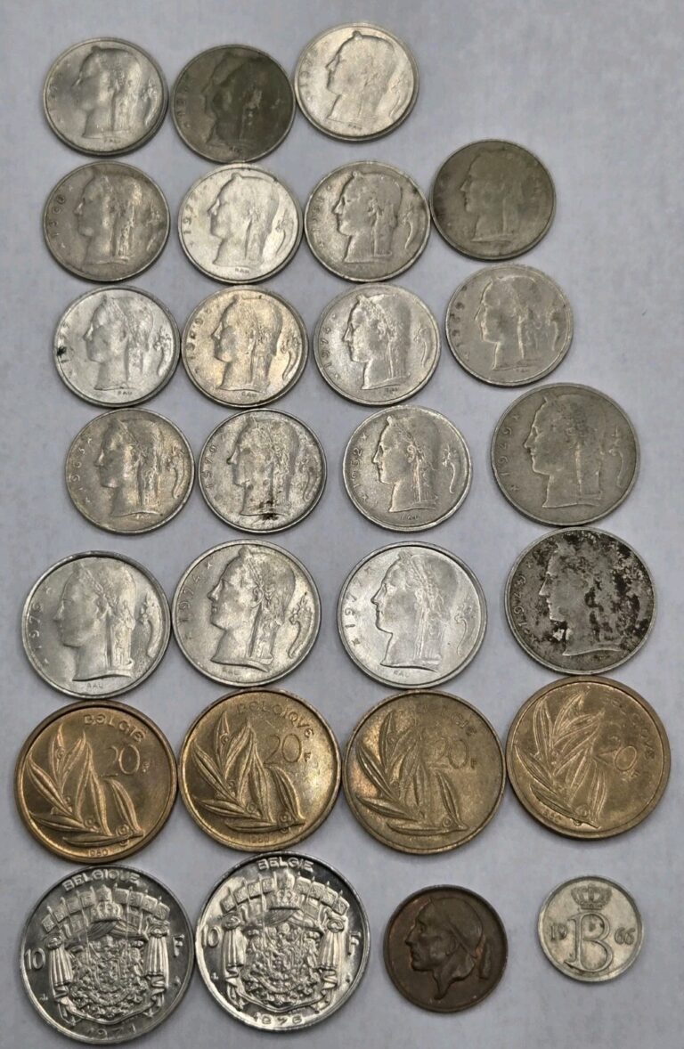 Read more about the article Belgium Coins Mixed Lot of Circulated Currency C.1949-1980s