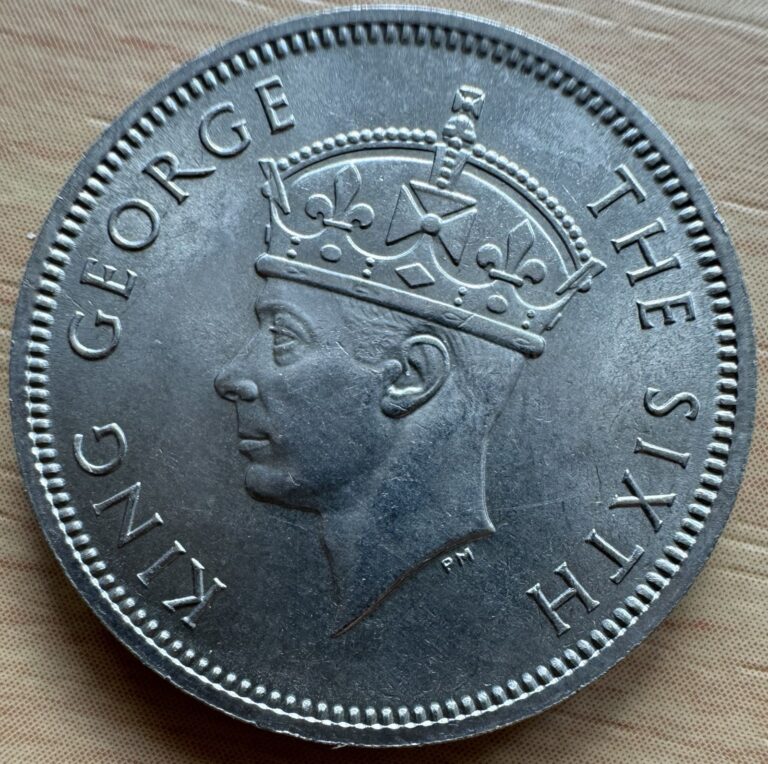 Read more about the article 1950 Mauritius Half Rupees  Coin UNC