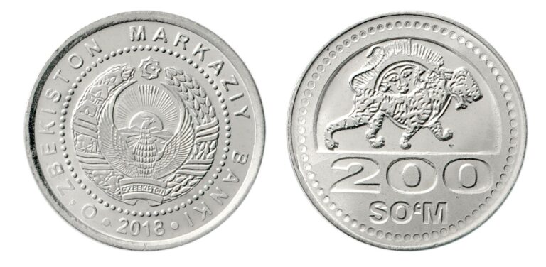Read more about the article Uzbekistan 200 Som  2018  KM #38  Mint