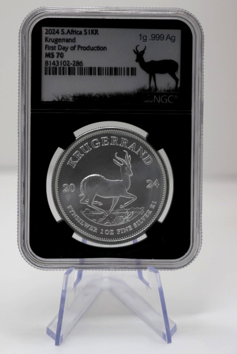 Read more about the article Silver 1 oz Krugerrand MS 70 NGC First Day of Production S1KR 2024