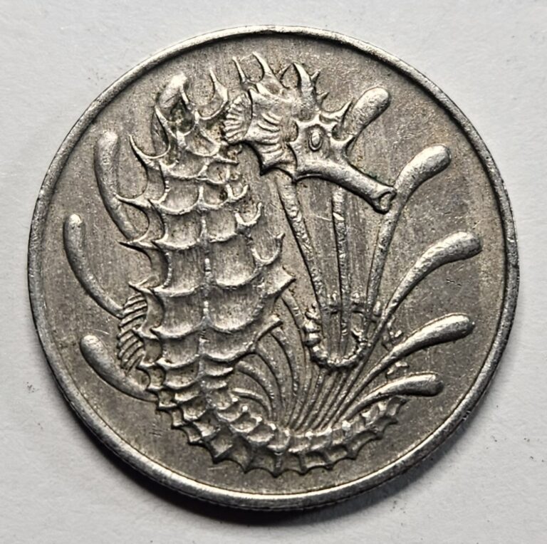 Read more about the article 1967 Singapore Singaporean 10 Cents – Seahorse Coin – World Coin – Nice Detail