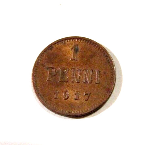Read more about the article Finland 1917 1 Pennia Coin